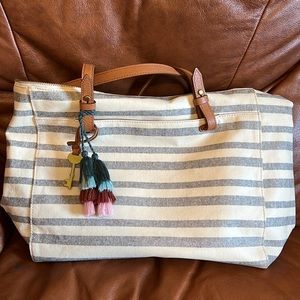 Fossil Striped Bag